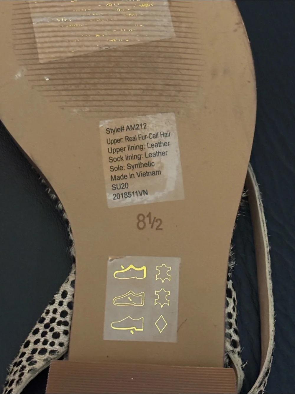 Madewell Heidi Sling Back Calfskin Strappy Sandals - 8.5